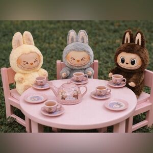 Labubu Character Tea Set with Case